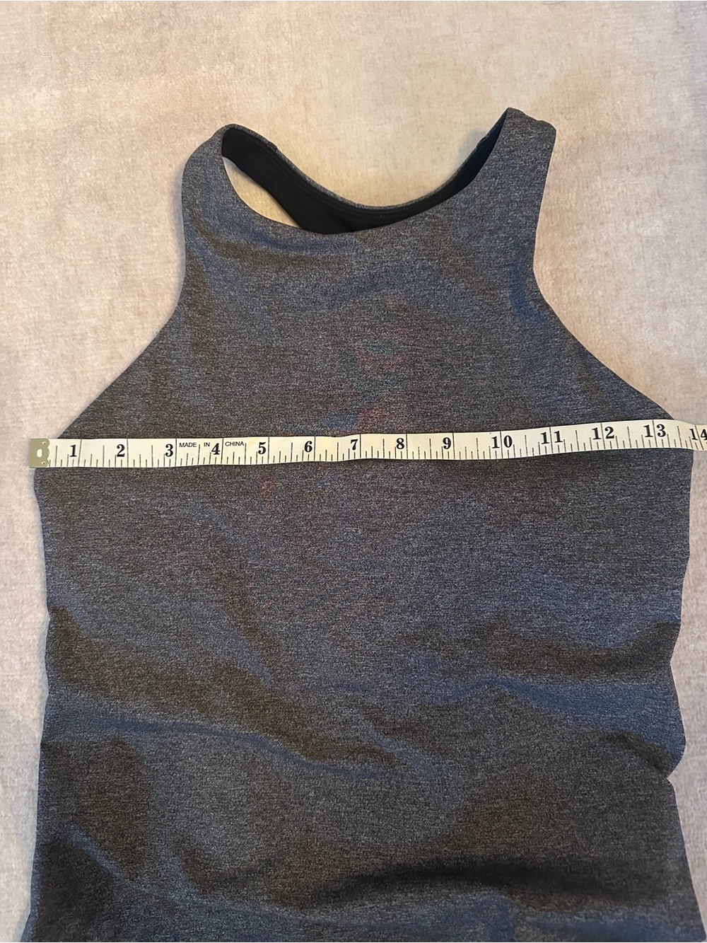 Lululemon Heather Training Tank Top With Built In Bra Racerback - Picture 10 of 11